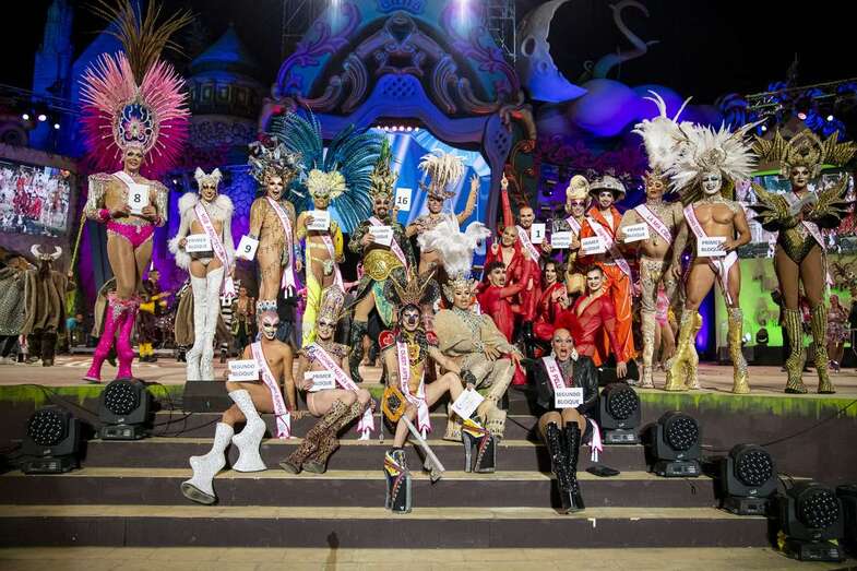 Los seleccionados para disputarse el título de Reinona del Carnaval de la capital grancanaria (Foto TA)